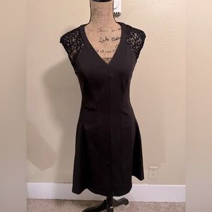 Rebecca Taylor “Ponte Knit” Lace Dress